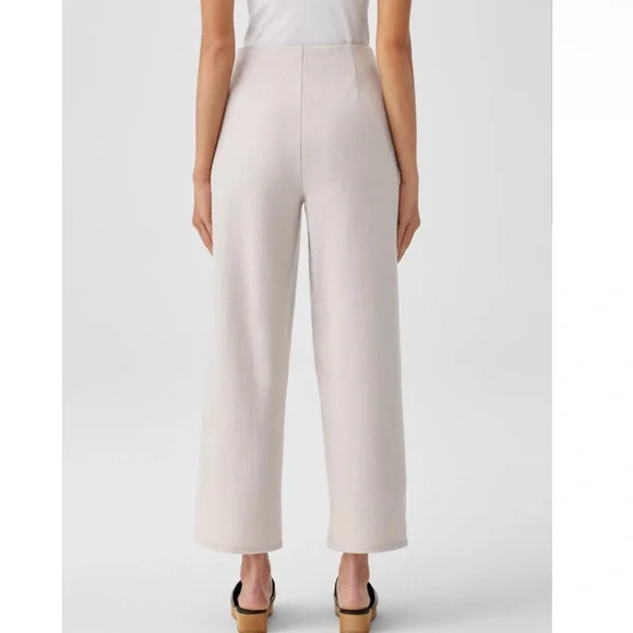 NWT EILEEN FISHER 100% Wool Jersey Wide Leg Pant - Picture 2 of 12